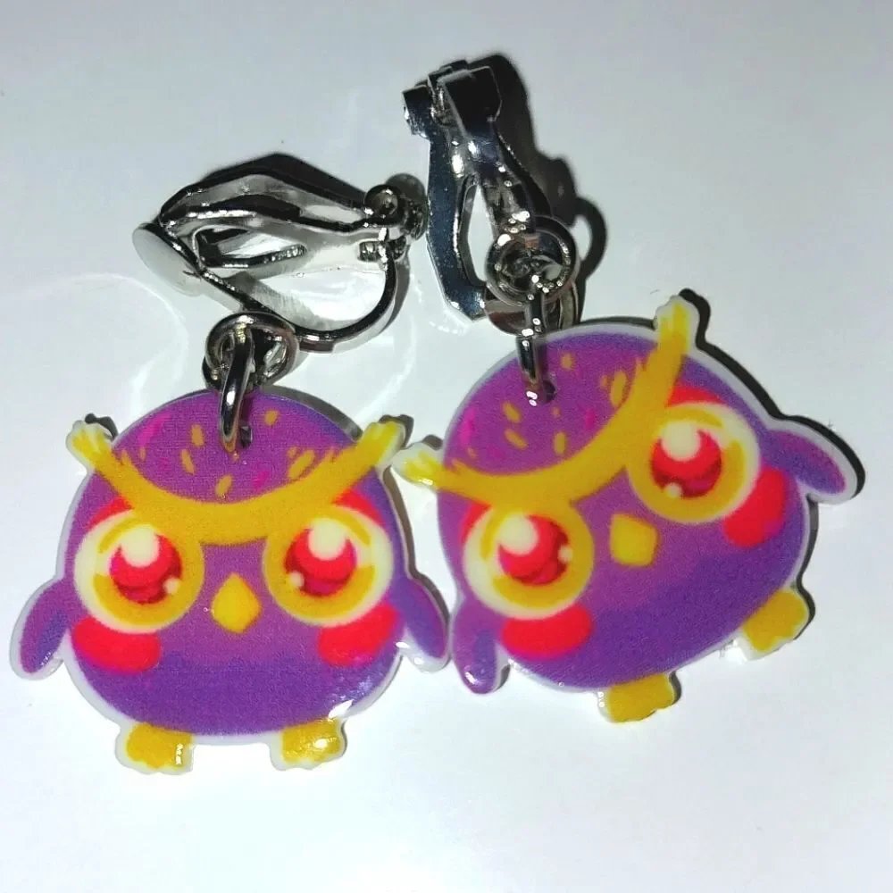 Super cute girls clip-on earrings